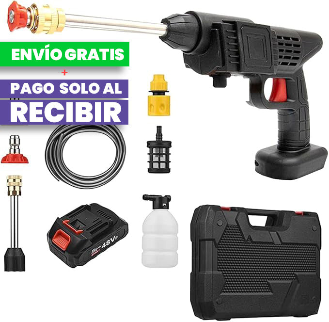 Hidrolavadora Portátil + 2 BATERÍA GRATIS